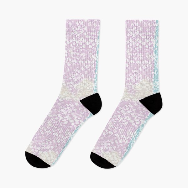 Item preview, Seamless Pattern Flower Skyblue and Pink Pastel Tone designed and sold by Nippitchaya.