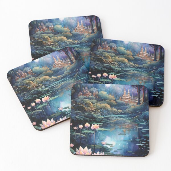 Item preview, Spiritual Elf Forest Watercolor and Ink Painting designed and sold by VisionDuke.