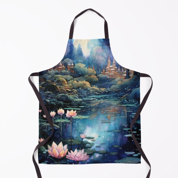 Item preview, Spiritual Elf Forest Watercolor and Ink Painting designed and sold by VisionDuke.