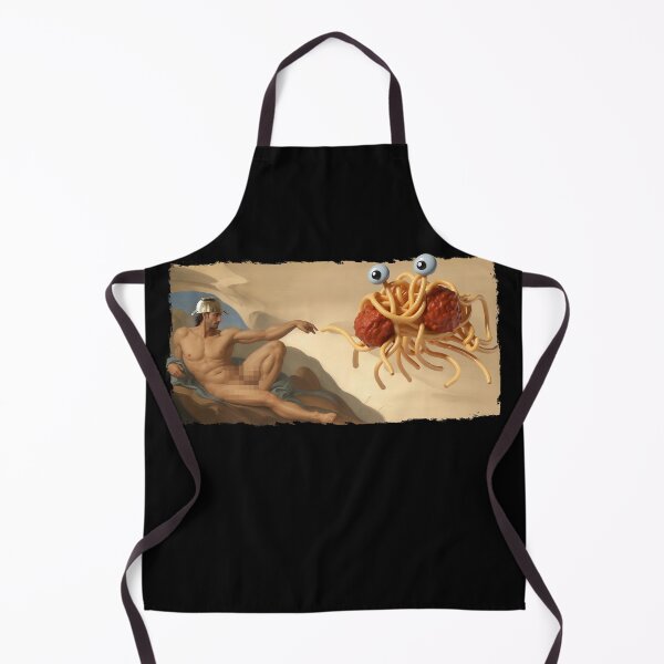 Item preview, The Creation of Adam by His Noodly Appendage designed and sold by Beyond-Stickers.