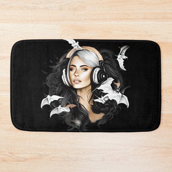 Item preview, HALLOWEEN LADY IN HEADPHONES 1 designed and sold by justyna-s28.