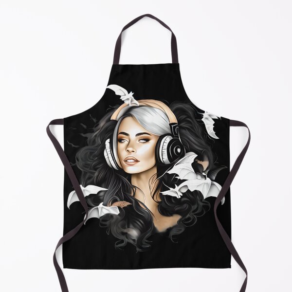 Item preview, HALLOWEEN LADY IN HEADPHONES 1 designed and sold by justyna-s28.