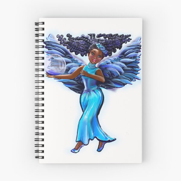 Artikelvorschau, Engel mit hellen schwarzen Zöpfen, Afro-Friedensengel entworfen und verkauft von Artonmytee.