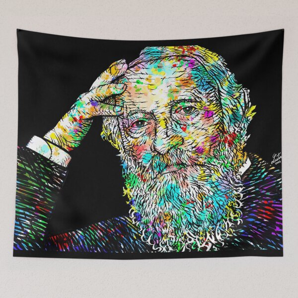 Item preview, MARTIN BUBER - ink and watercolor portrait designed and sold by lautir.