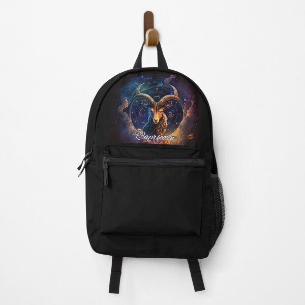 Item preview, Capricorn Astrology Art: The Tenacious Goat and Saturn" designed and sold by ieluxury.