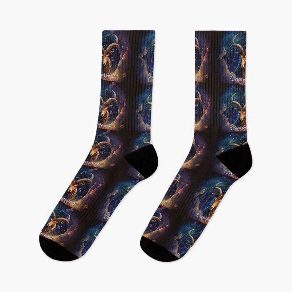 Item preview, Capricorn Astrology Art: The Tenacious Goat and Saturn" designed and sold by ieluxury.