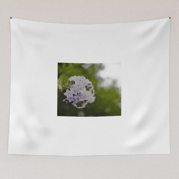 Item preview, A potatoe vine, and pretty lilac flowers, photographed with bokeh designed and sold by JessicaKeegan.
