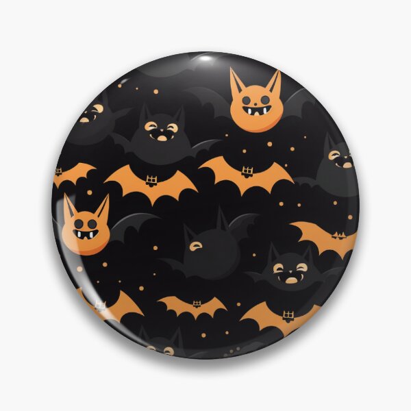 Item preview, halloween bats on a black background designed and sold by Mhop2.