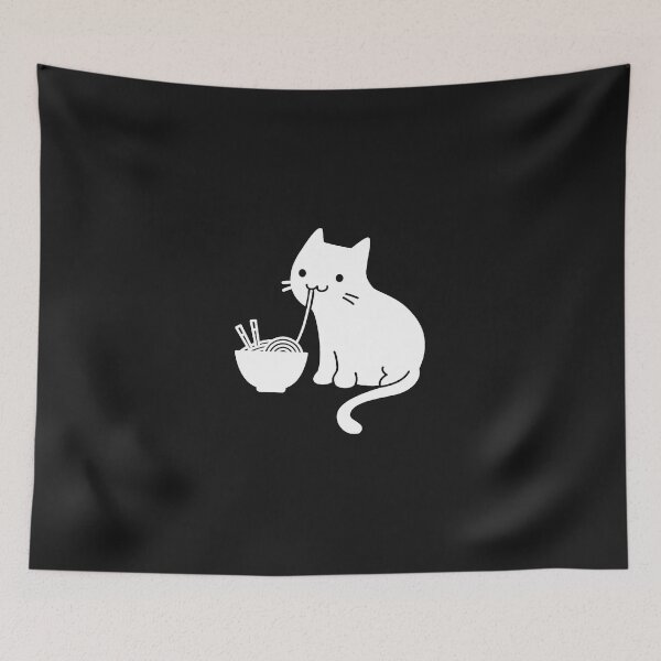 Item preview, Cute Cat Eating Ramen 1 designed and sold by Braulioollack.