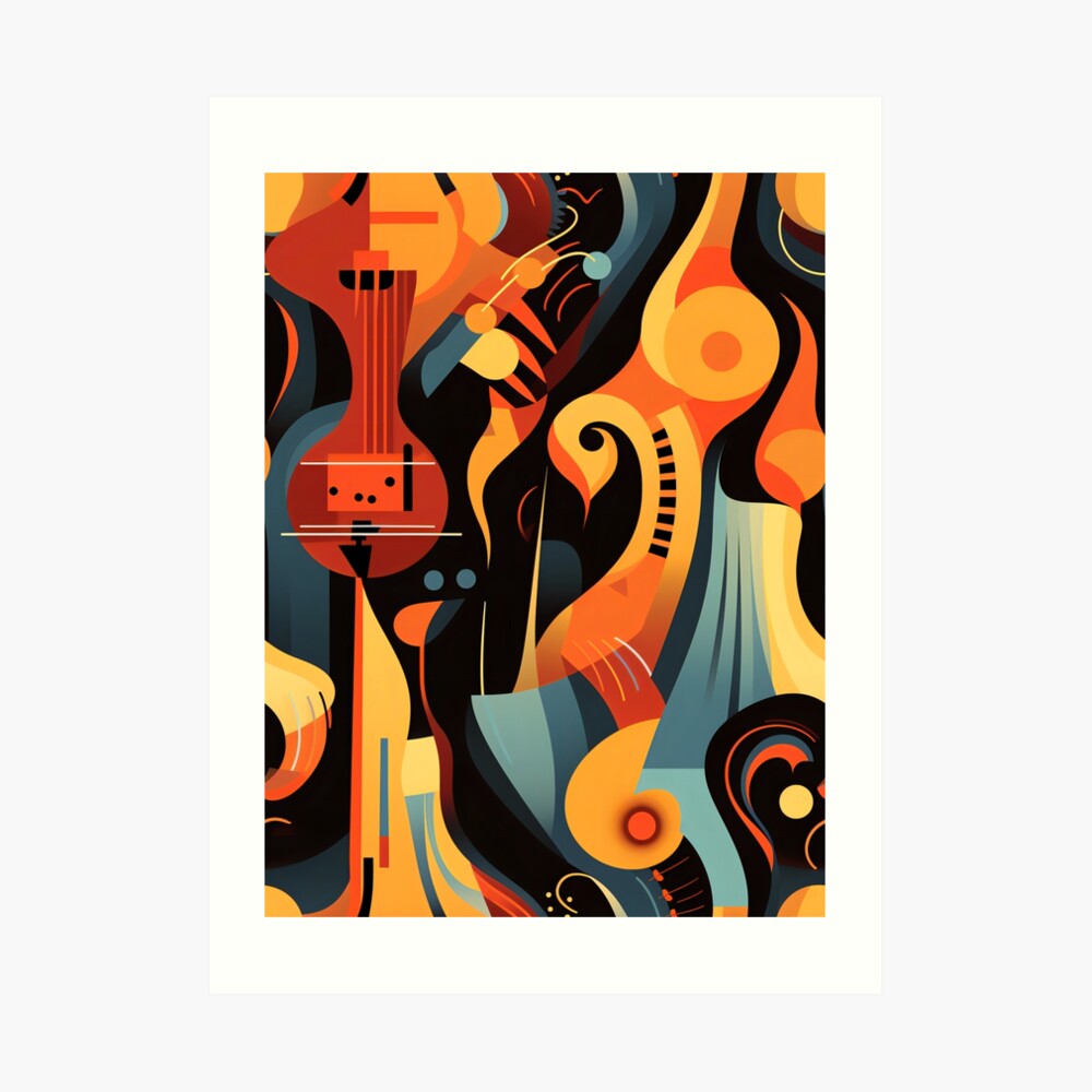 Pattern inspired by jazz music