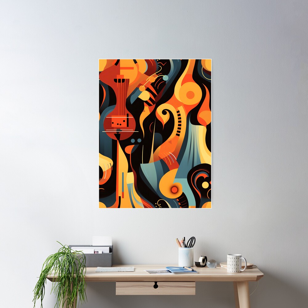 Pattern inspired by jazz music