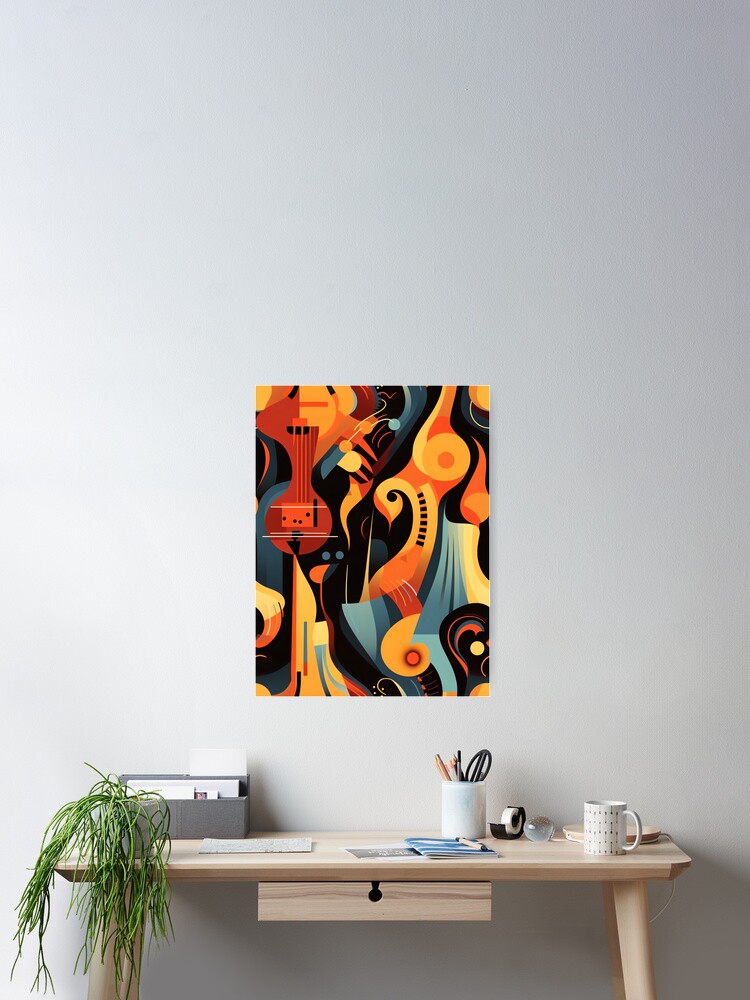 Pattern inspired by jazz music