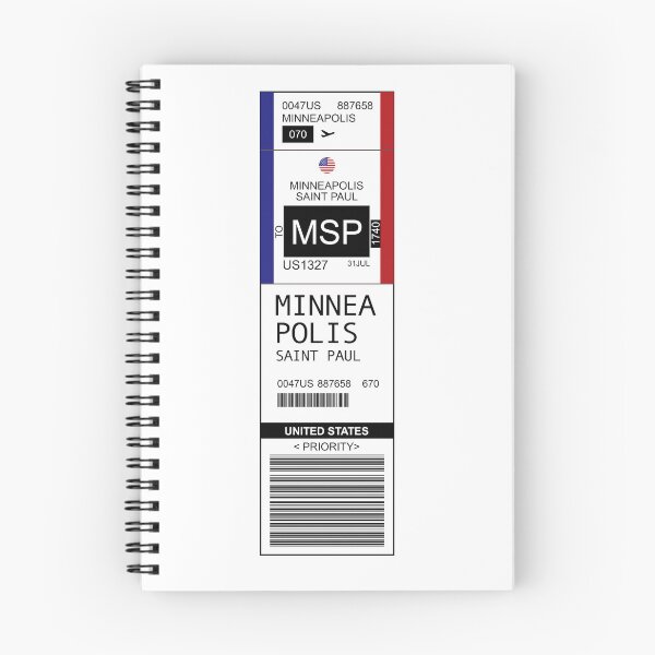 Item preview, Minneapolis Saint Paul MSP USA Airport Luggage Tag designed and sold by TravelCamel.