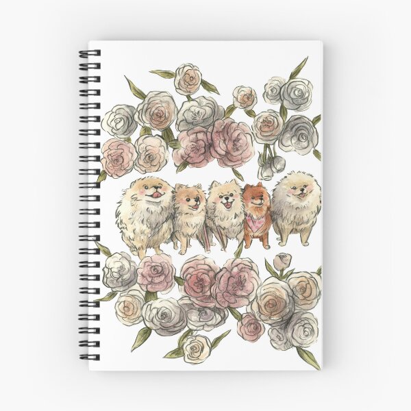 Item preview, Pomeranian Puppies Dog Watercolour Handmade designed and sold by carlottamascolo.