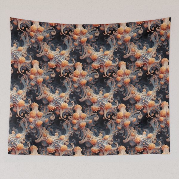 Item preview, Modern fractal design reminiscent of octopuses designed and sold by Pflugart.