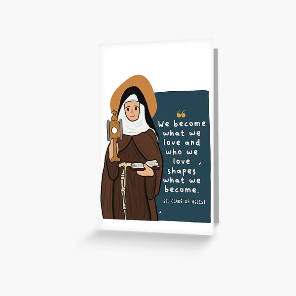 Item preview, St. Clare of Assisis designed and sold by Klawisdesign.