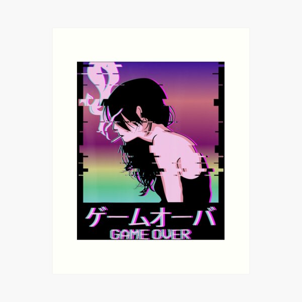 Sad anime girl Poster for Sale by xyvril