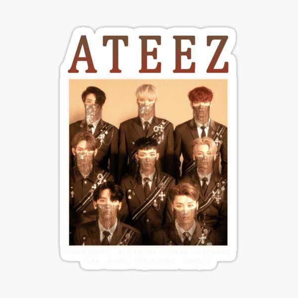 Ateez Wonderland Chibi Kpop Sticker SET