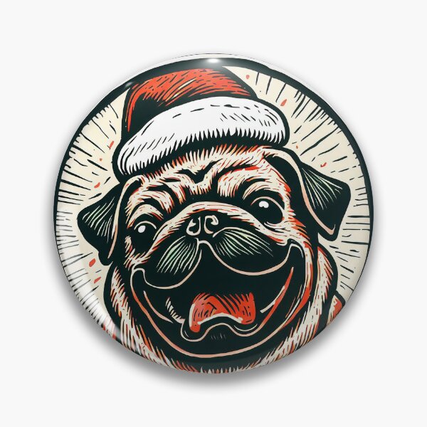 Item preview, Christmas Pug designed and sold by FunnehGacha.