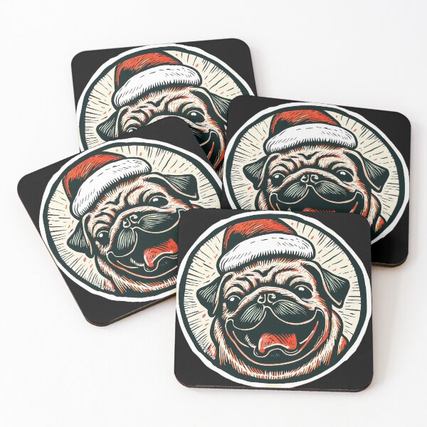 Item preview, Christmas Pug designed and sold by FunnehGacha.