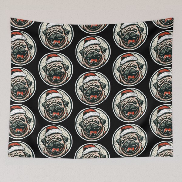 Item preview, Christmas Pug designed and sold by FunnehGacha.