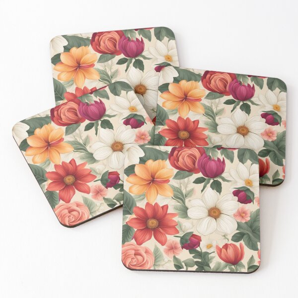 Item preview, Colorful Seamless Pattern of Flowers designed and sold by theredsharp.