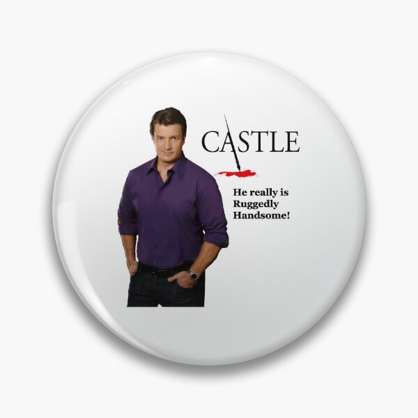 Item preview, He Really Is Ruggedly Handsome - Castle Nathan Fillion designed and sold by rande-narnell.