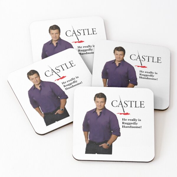 Item preview, He Really Is Ruggedly Handsome - Castle Nathan Fillion designed and sold by rande-narnell.