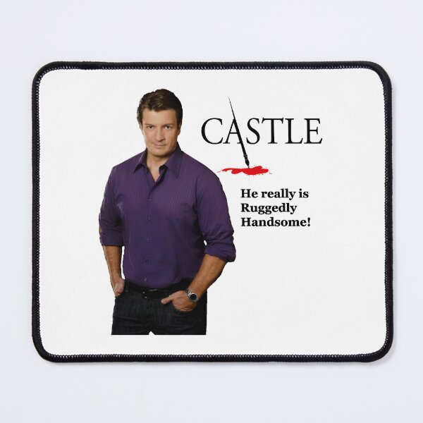 Item preview, He Really Is Ruggedly Handsome - Castle Nathan Fillion designed and sold by rande-narnell.