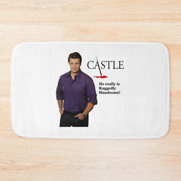 Item preview, He Really Is Ruggedly Handsome - Castle Nathan Fillion designed and sold by rande-narnell.