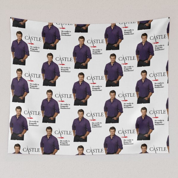Item preview, He Really Is Ruggedly Handsome - Castle Nathan Fillion designed and sold by rande-narnell.