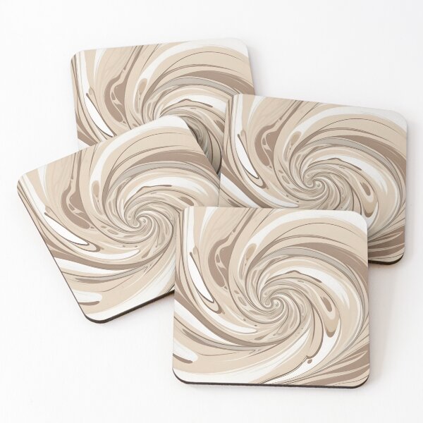 Artikelvorschau, Design mit flüssigem Wirbel beige Cappuccino entworfen und verkauft von homestylemarket.