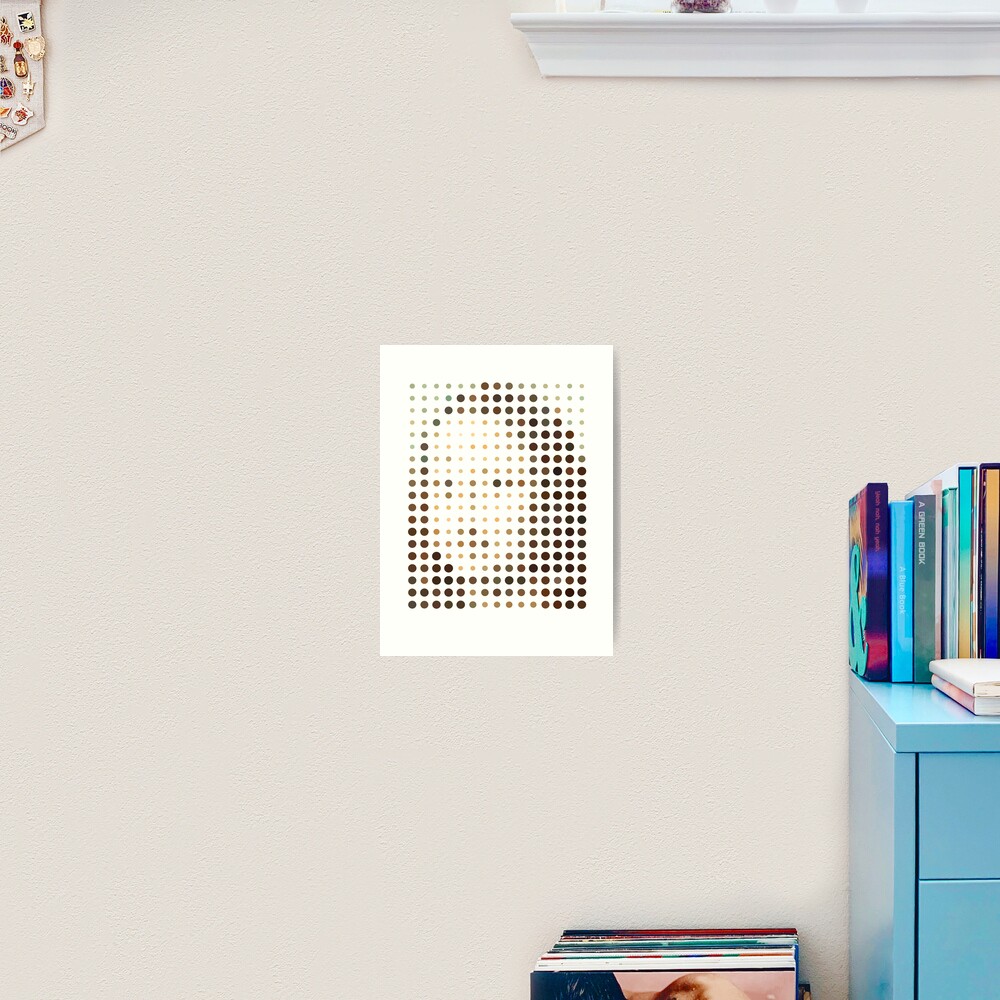 "Mona Lisa Dots" Art Print by Rossman72 Redbubble