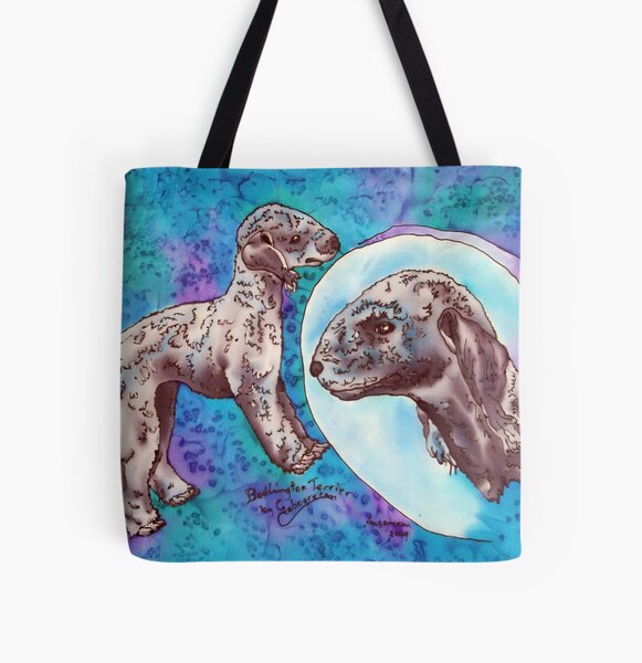 Bedlington Terrier All Over Print Tote Bag