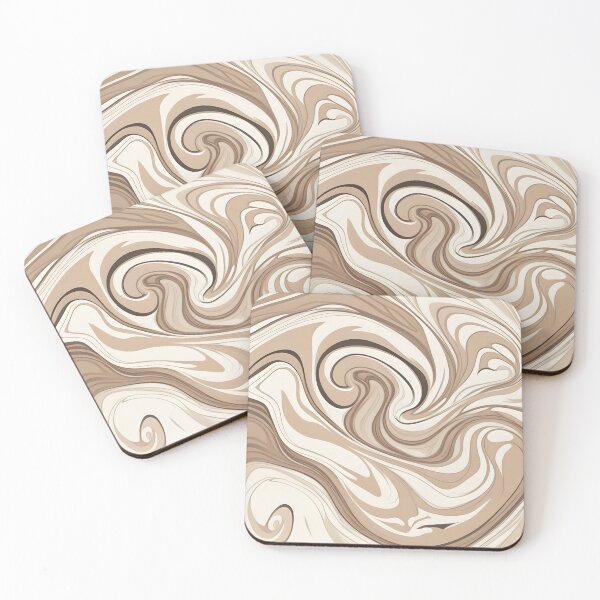 Artikelvorschau, Design mit flüssigem Wirbel beige Cappuccino entworfen und verkauft von homestylemarket.