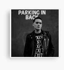 PARKING IN BACK Canvas Print
