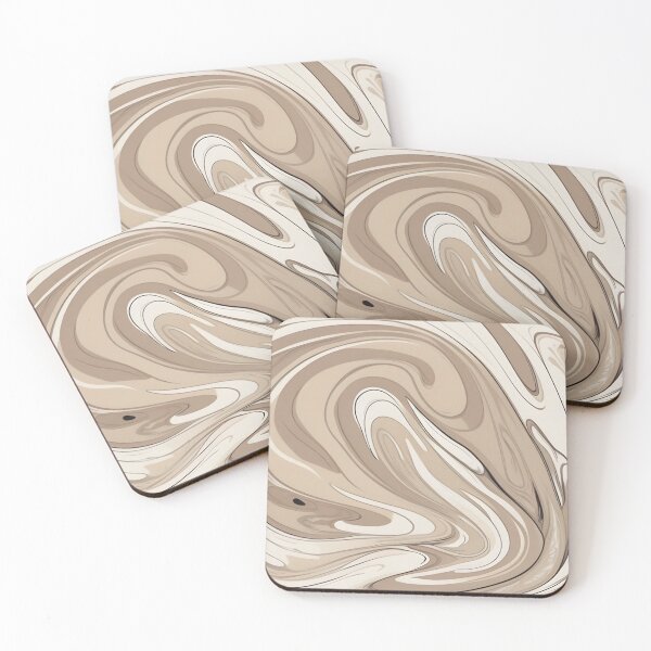 Artikelvorschau, Design mit flüssigem Wirbel beige Cappuccino entworfen und verkauft von homestylemarket.