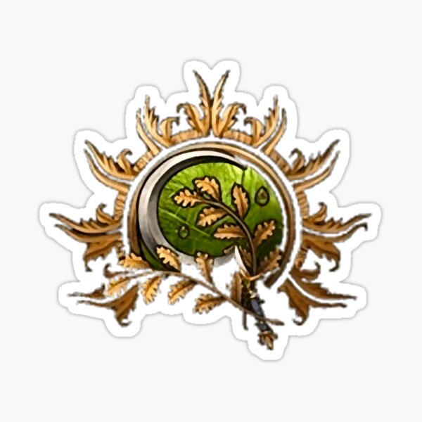 Item preview, Baldur_s gate druid logo designed and sold by Jetterbentty.