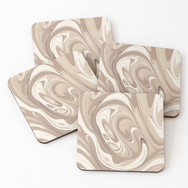 Artikelvorschau, Design mit flüssigem Wirbel beige Cappuccino entworfen und verkauft von homestylemarket.