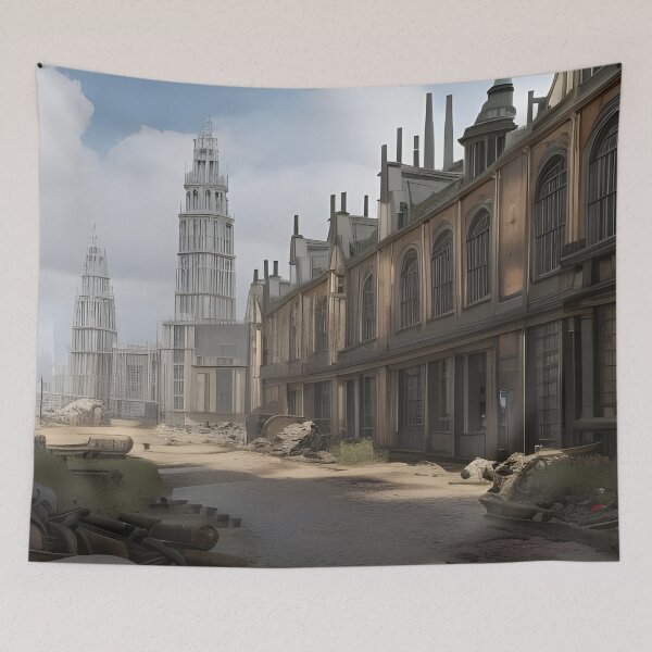 Item preview, Post-Apocalyptic Cityscape designed and sold by Mr-Saxon.