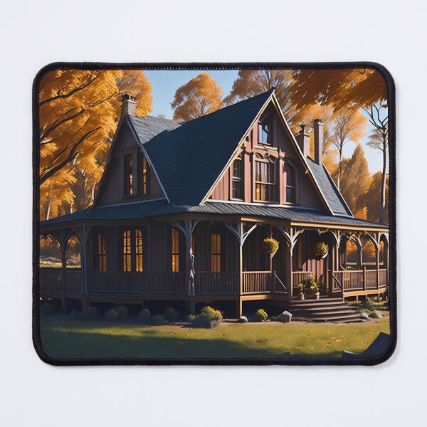 Item preview, The rustic charm of cottages in autumn designed and sold by BlareBlare.