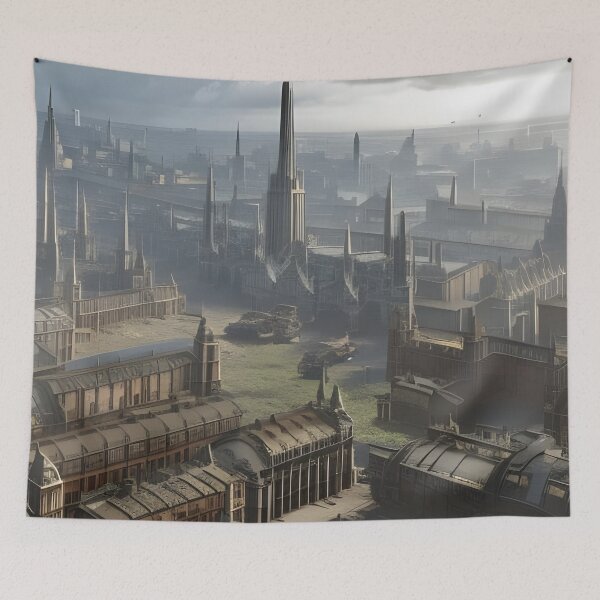 Item preview, Post-Apocalyptic Cityscape designed and sold by Mr-Saxon.
