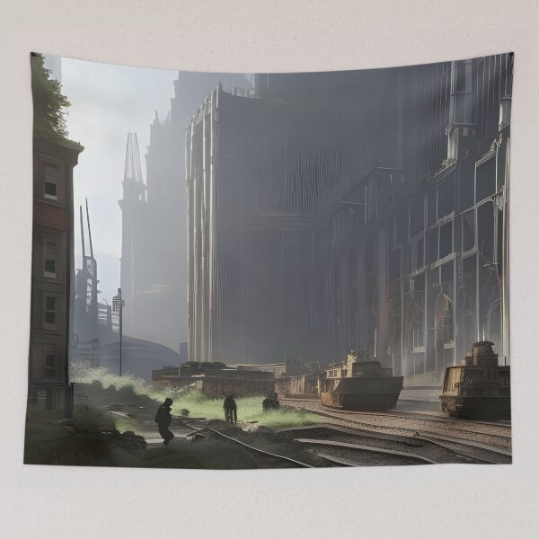 Item preview, Post-Apocalyptic Cityscape designed and sold by Mr-Saxon.