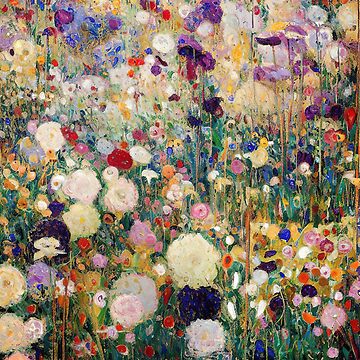 Aperçu de l'œuvre Peinture de fleurs de Gustav Klimt de maniacfitness