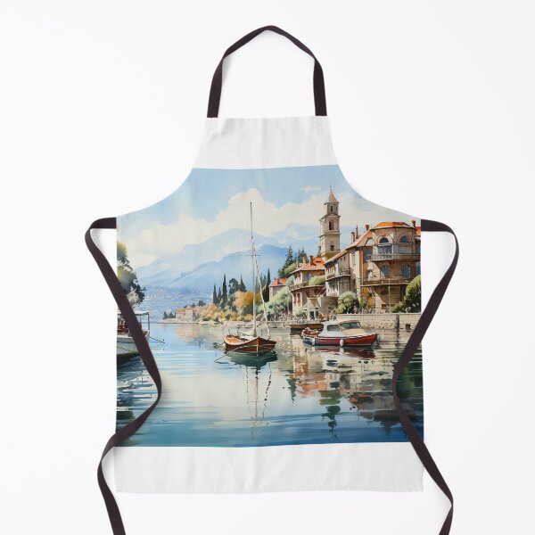 Item preview, watercolor of Lake Maggiore designed and sold by Mickeymouse2023.