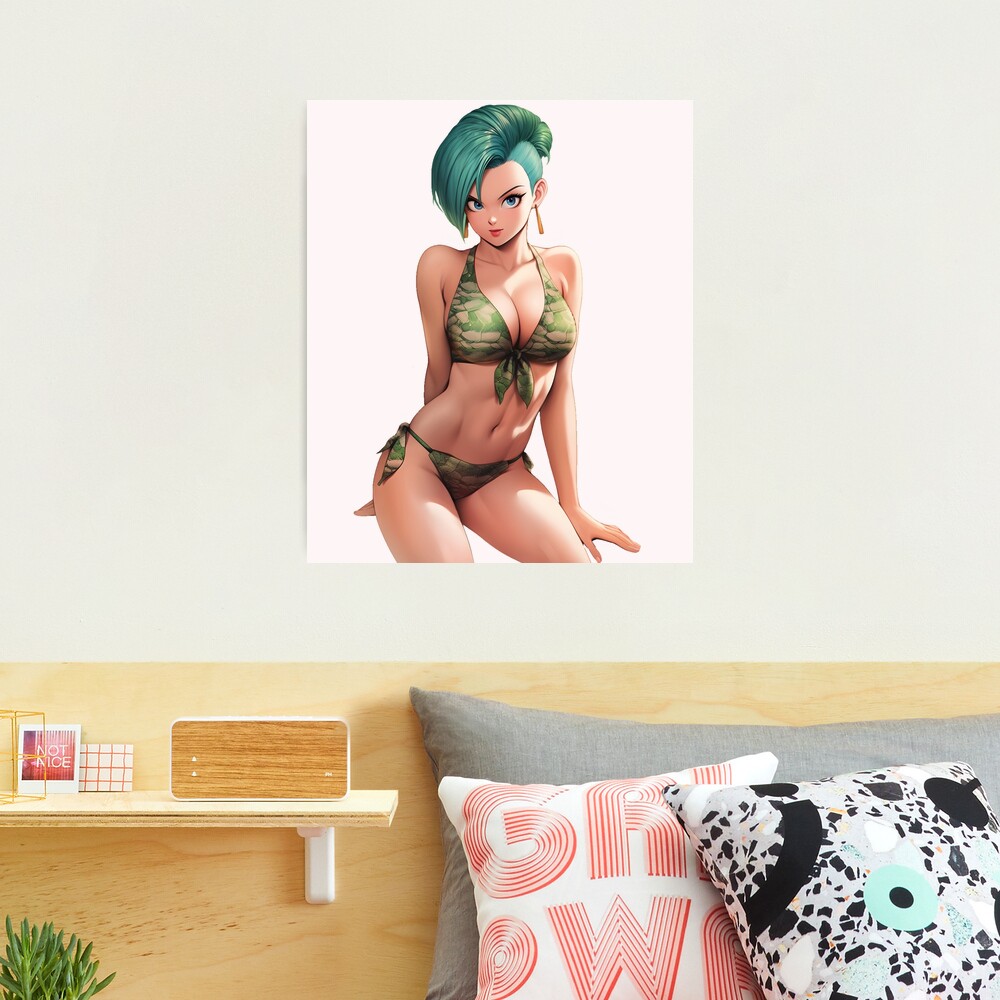 Bulma - Green Bikini - Cyberpunk Style - the perfect Waifu from Dragonball  