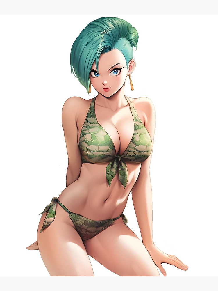 Bulma Green Bikini Cyberpunk Style the perfect Waifu from