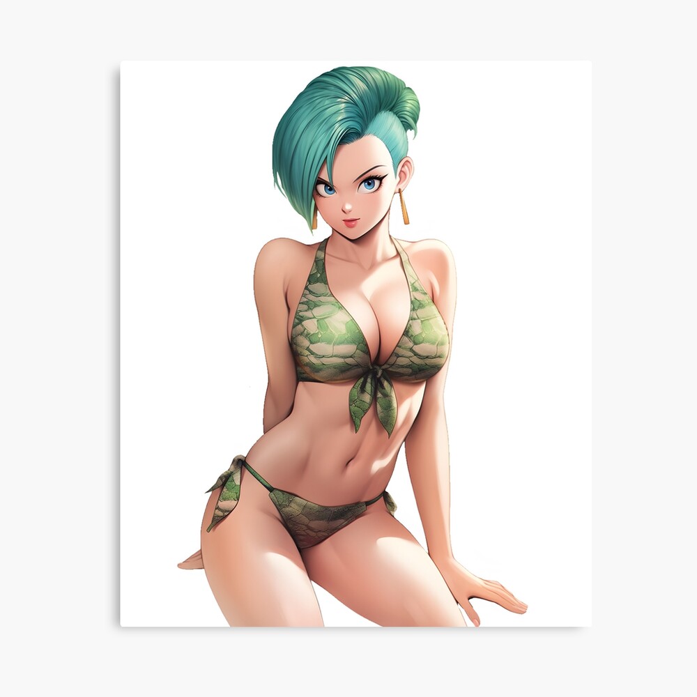 Bulma - Green Bikini - Cyberpunk Style - the perfect Waifu from Dragonball  