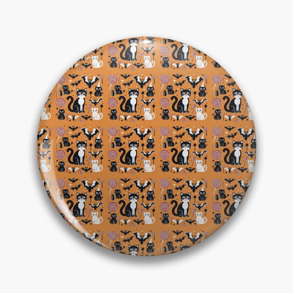 Item preview, Spooky Halloween Night: Black Cat, Bats, and Candy designed and sold by Noorkin.