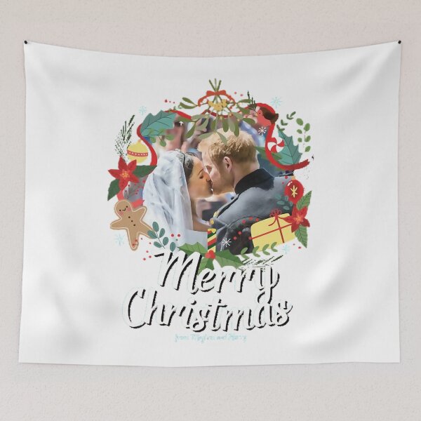 Item preview, Meghan & Harry Merry Christmas designed and sold by VerbridgeAsh.